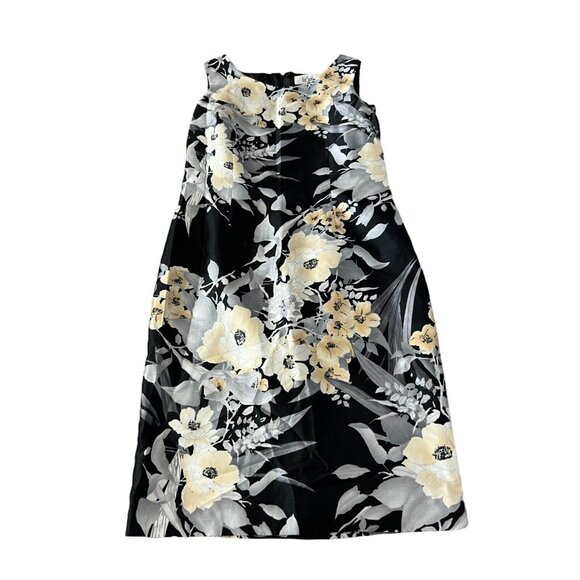 Le Suit A Line Sleeveless Sheath Dress Size 10 Floral - Picture 1 of 6